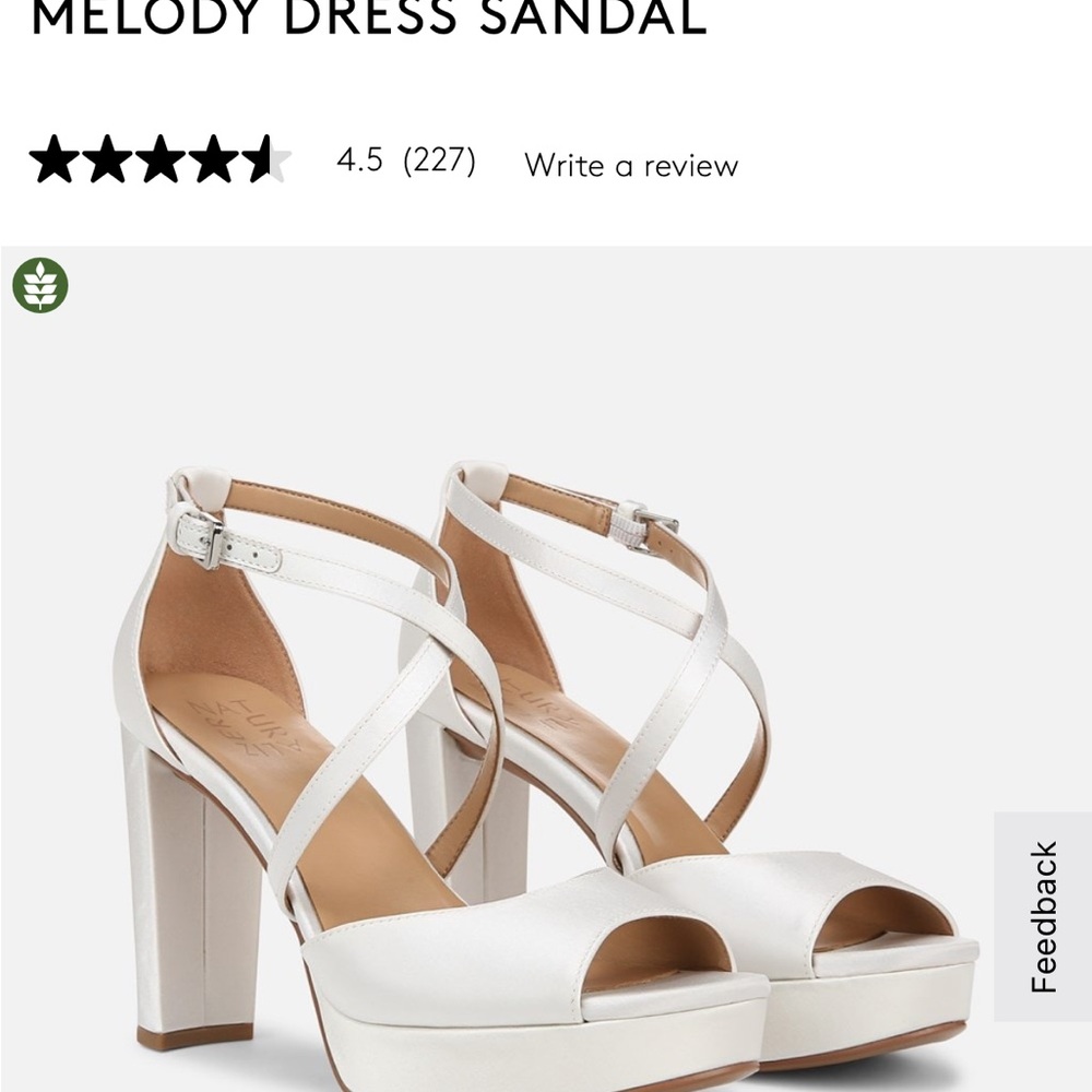 Naturalizer Cream Satin Women's Heels - perfect wedding shoe!